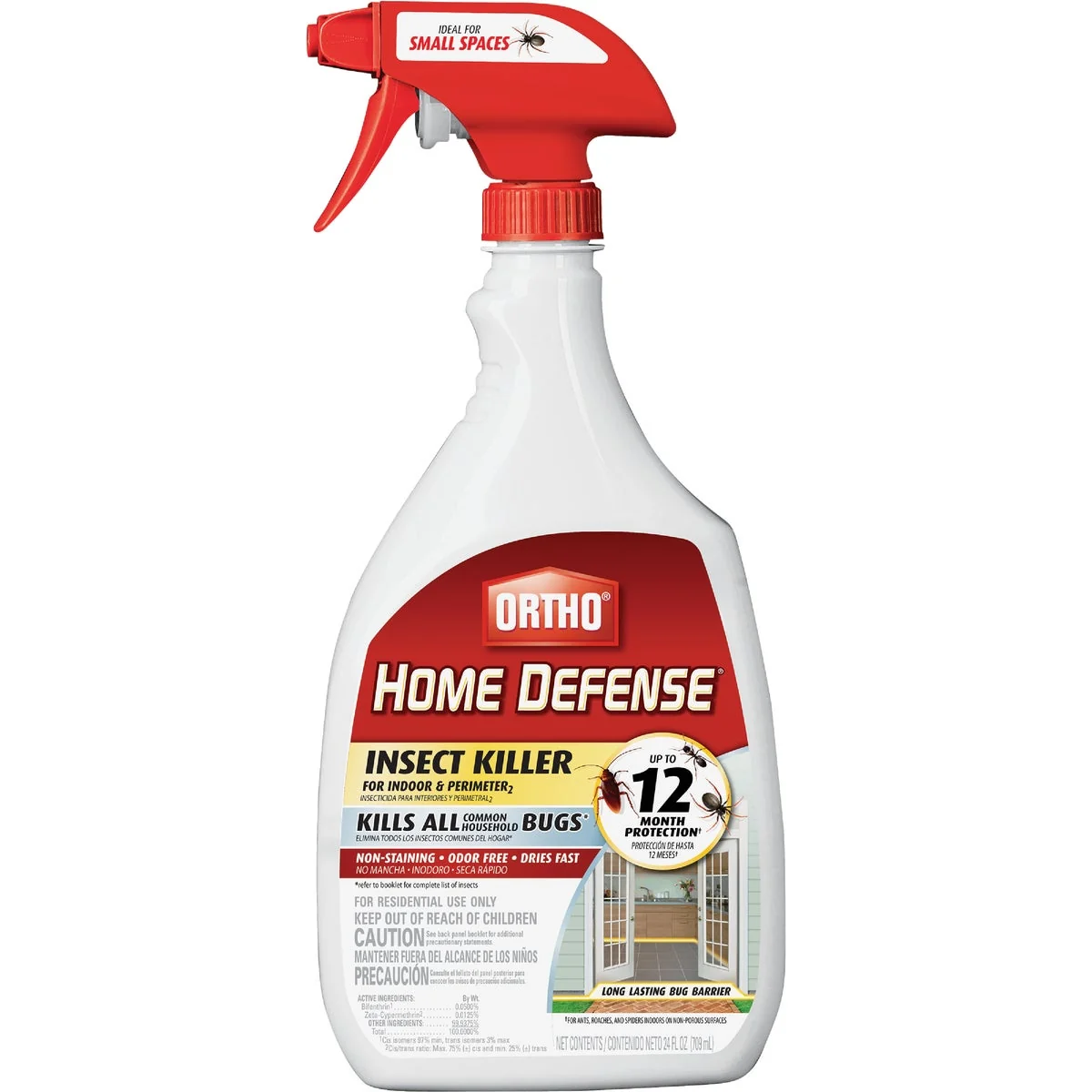 Unique Ortho Home Defense 24 Oz. Ready To Use Trigger Spray Indoor Perimeter Insect Killer User-Friendly