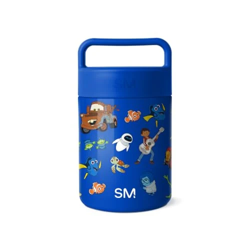 Reusable Disney Pixar Insulated Food Jar with Handle High-Grade