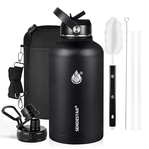 Detailed Insulated Water Bottle 64 oz Elegant
