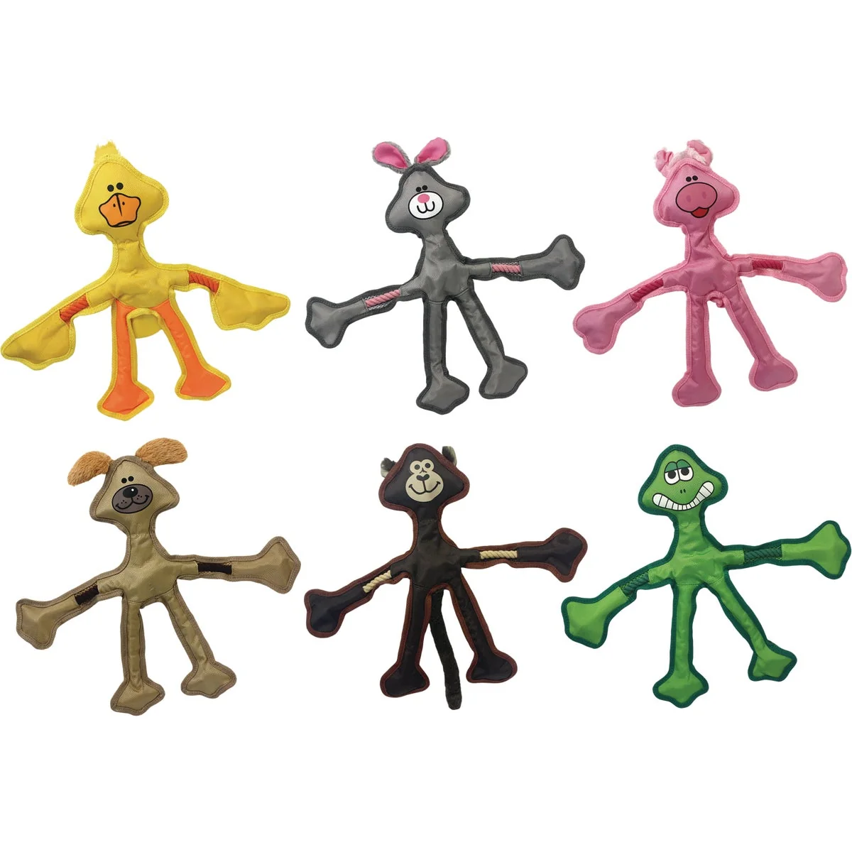 Original Multipet Skele-Ropes 15 In. Tug Rope Dog Toy Proven