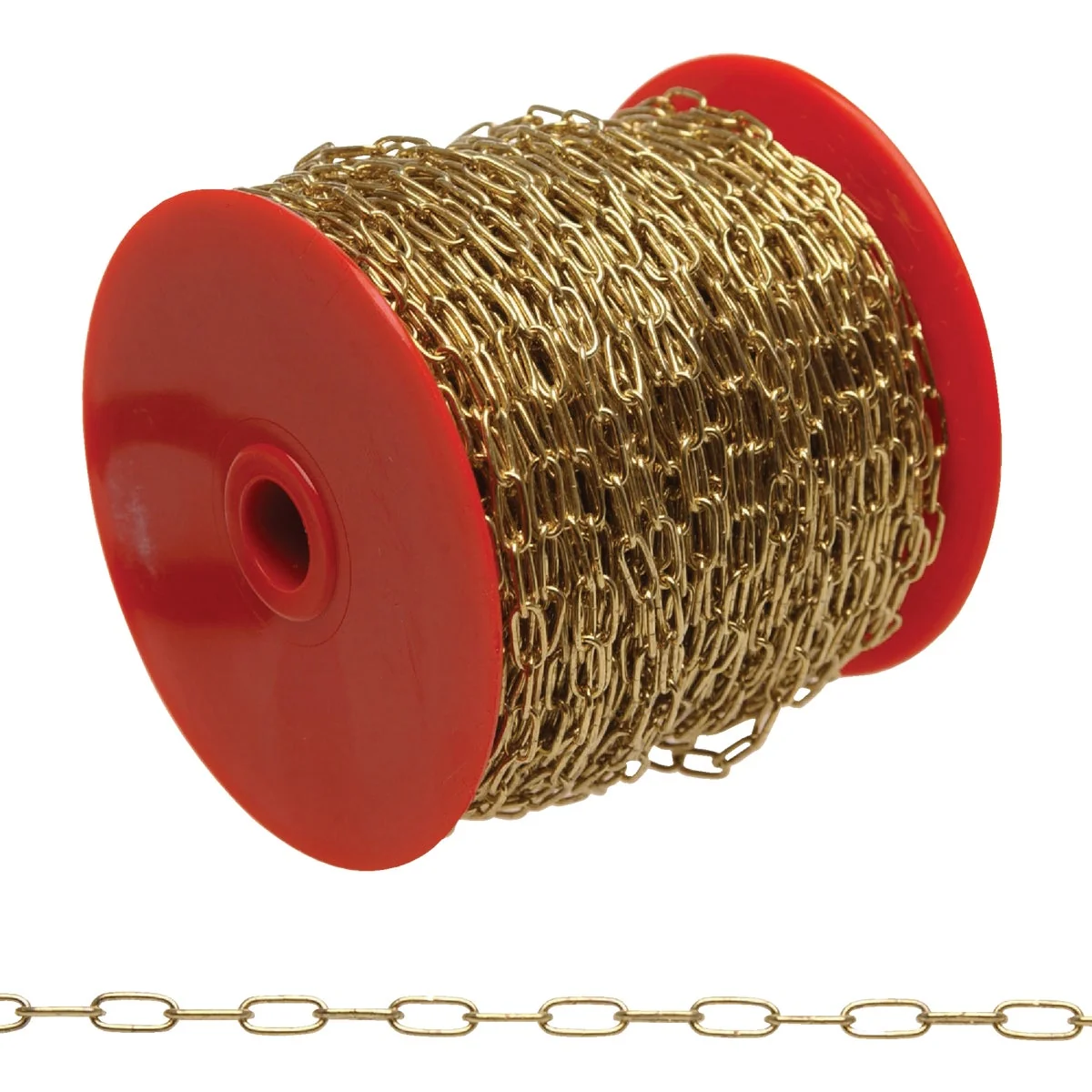 Sophisticated Campbell 7 82 Ft. Brass-Plated Metal Craft Chain High-End