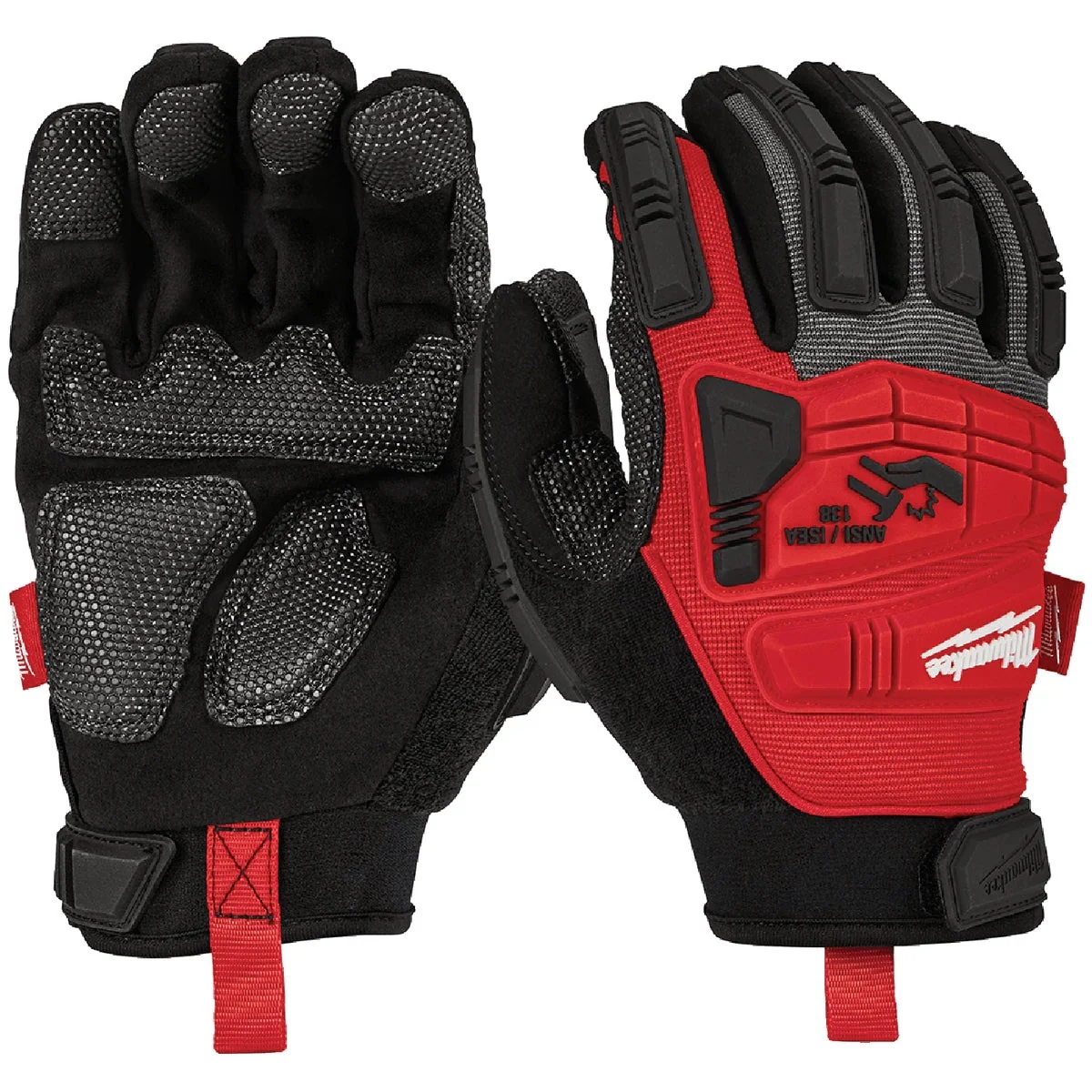 Expertly Made Milwaukee Unisex Medium Synthetic Leather Impact Demolition Glove Casual