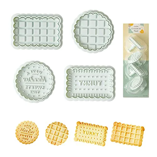 Stylish Cookie Stamps Set of 4 4 Count Refined