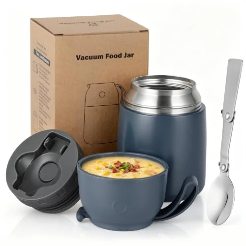 Fashionable Insulated Thermo Food Jar for Hot Cold Food for Adult Reusable