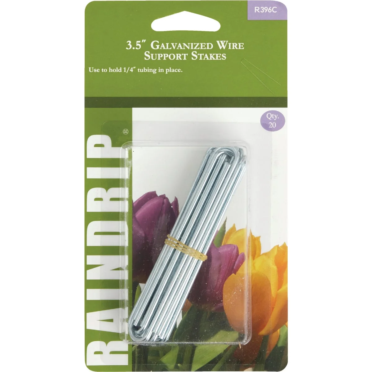 Next-Generation Raindrip 1 4 In. Tubing Galvanized Wire U-Support Stake 20-Pack Advanced