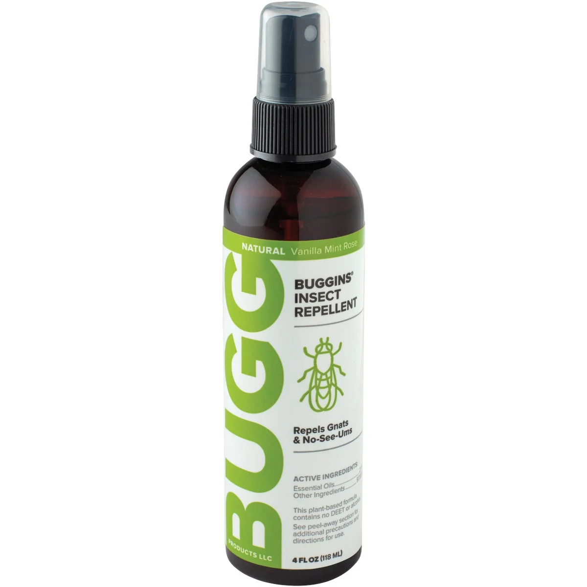 Authentic Bug Buggins 4 Oz. Natural Insect Repellent Pump Spray Fine