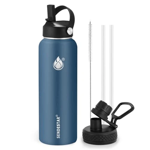 Pure Insulated Water Bottle 32 oz with Straw Soft