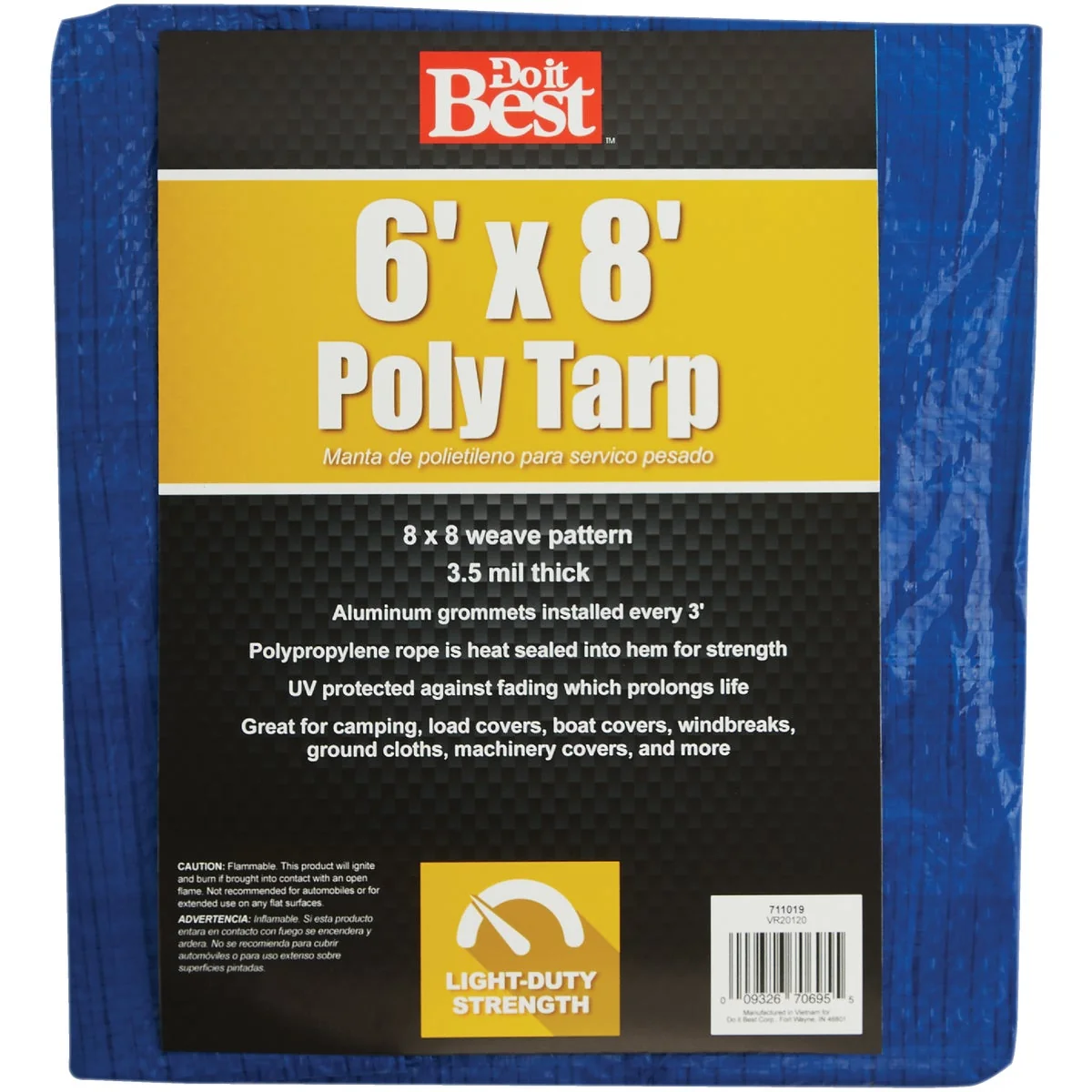 Verified Do it Blue Woven 6 Ft. x 8 Ft. General Purpose Tarp Exclusive