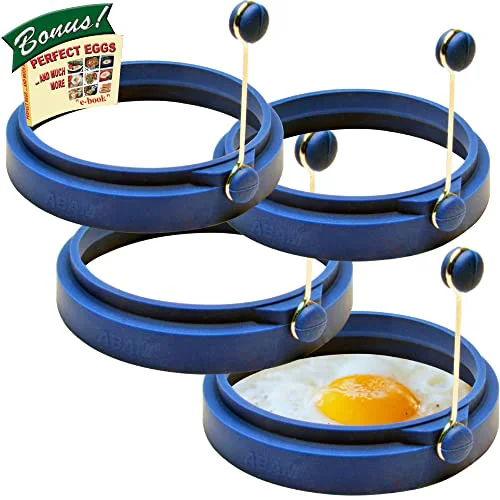 Enhanced PROFESSIONAL Silicone Egg Ring 4 Count Unique