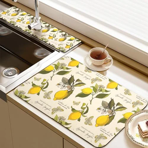 Fine 24.5 x 15.5 Dish Drying Mat 24 x 5.5 Sink Splash Guard Contemporary