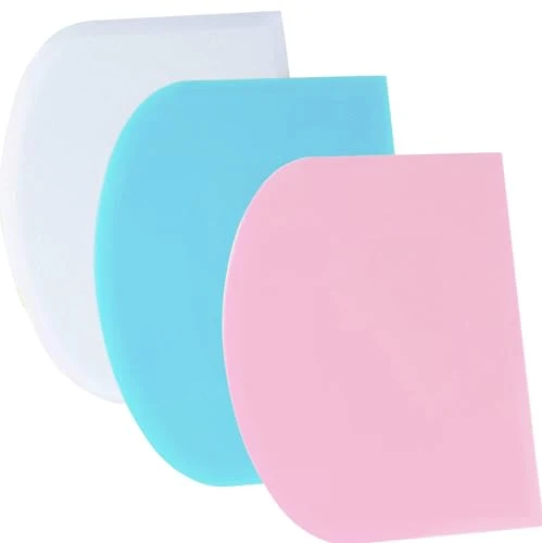 Fine Crafted Dough Scraper Bench Scraper 3 Count Pure