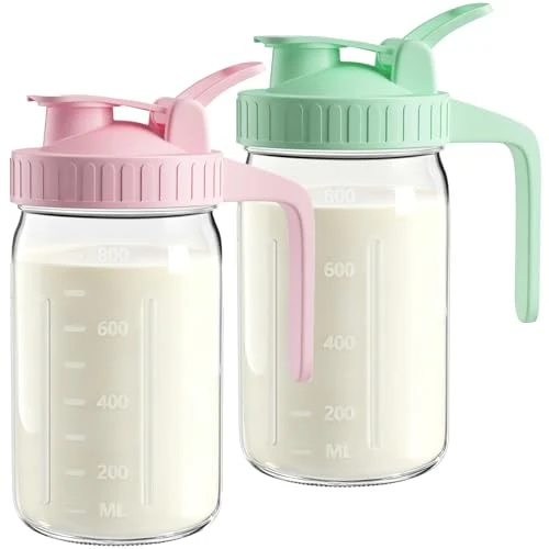 Stylish Mason Jar Pitcher Set of 2 2 Count Fine