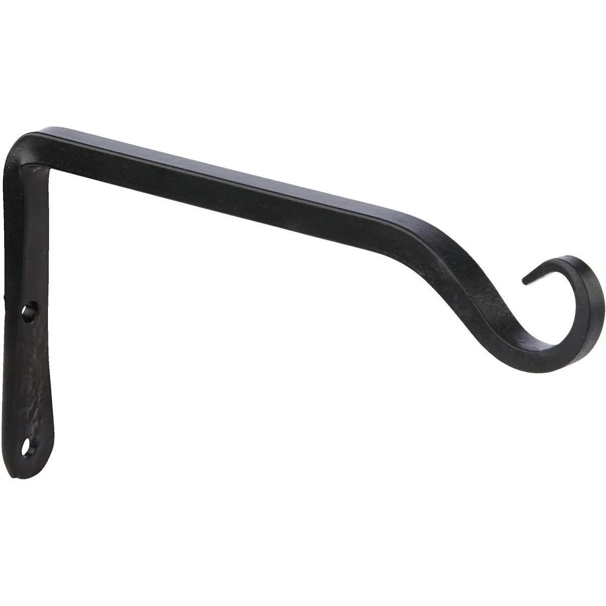 Exceptional Panacea 6 In. Black Powder-Coated Straight Wrought Iron Hanging Plant Bracket Trendy