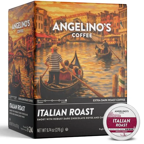 Comfortable Italian Roast Coffee Pods 24 Count Authentic