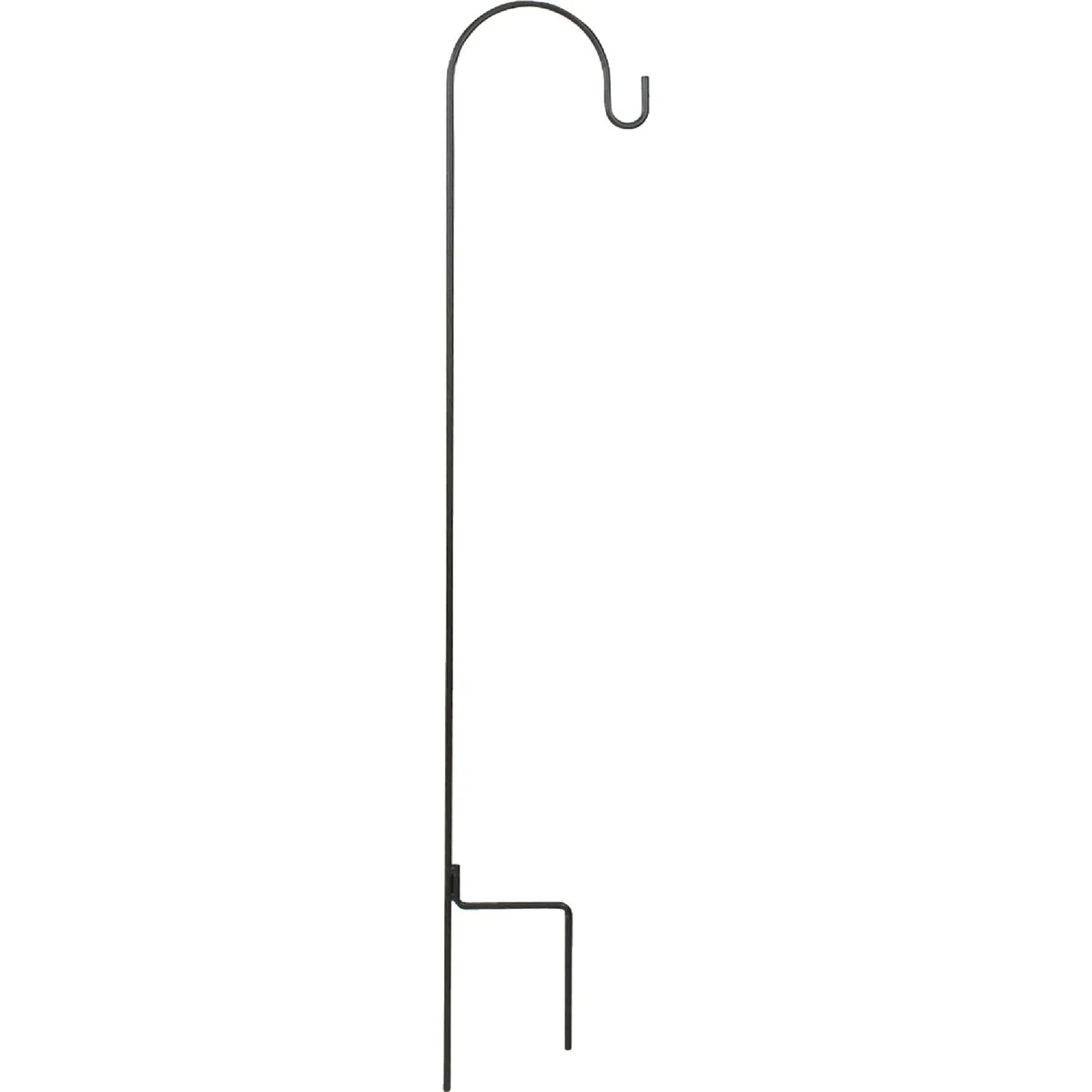 Quality Garden 64 In. Black Wrought Iron Shepherd Hook Original Design