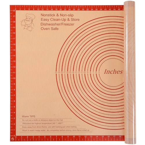 Functional Silicone Pastry Mat 36×24 Inch Extra Large Baking Mat with Measurements Original Design