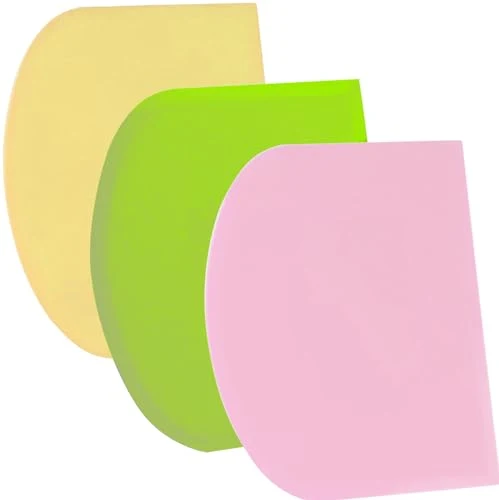 Lightweight Dough Scraper Bench Scraper 3 Count Advanced