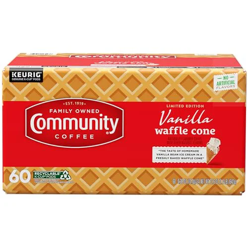 Reliable Vanilla Waffle Cone 60 Count Coffee Pods Lightweight