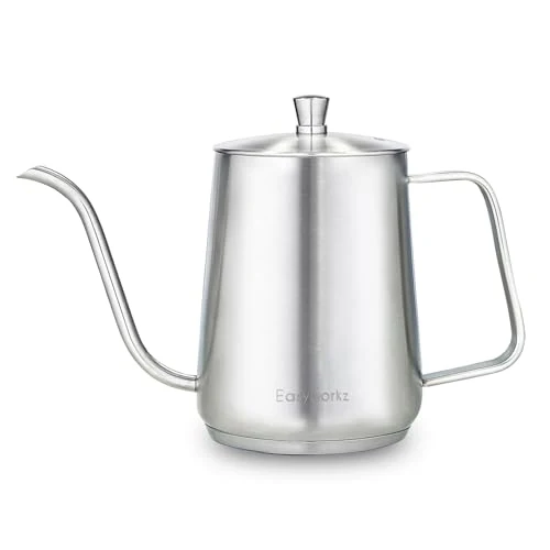 Environmentally Friendly Gooseneck Pour Over Coffee Kettle 30 fl oz Stainless Steel Hand Drip Coffee Pot With Long Narrow Spout Detailed