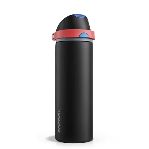 Genuine Insulated Water Bottle with Straw Flexible