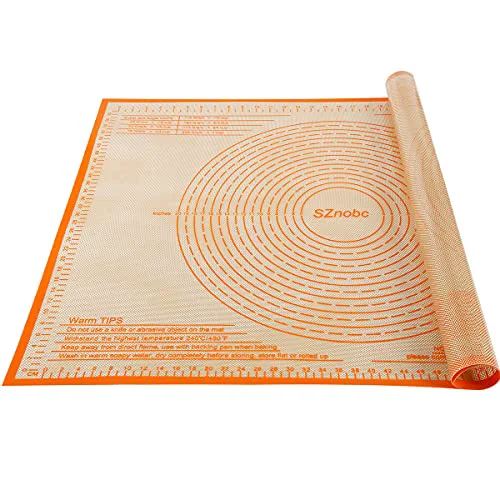 Optimized Silicone Pastry Mat 34X26 inch Baking Mat for Rolling Dough Fast