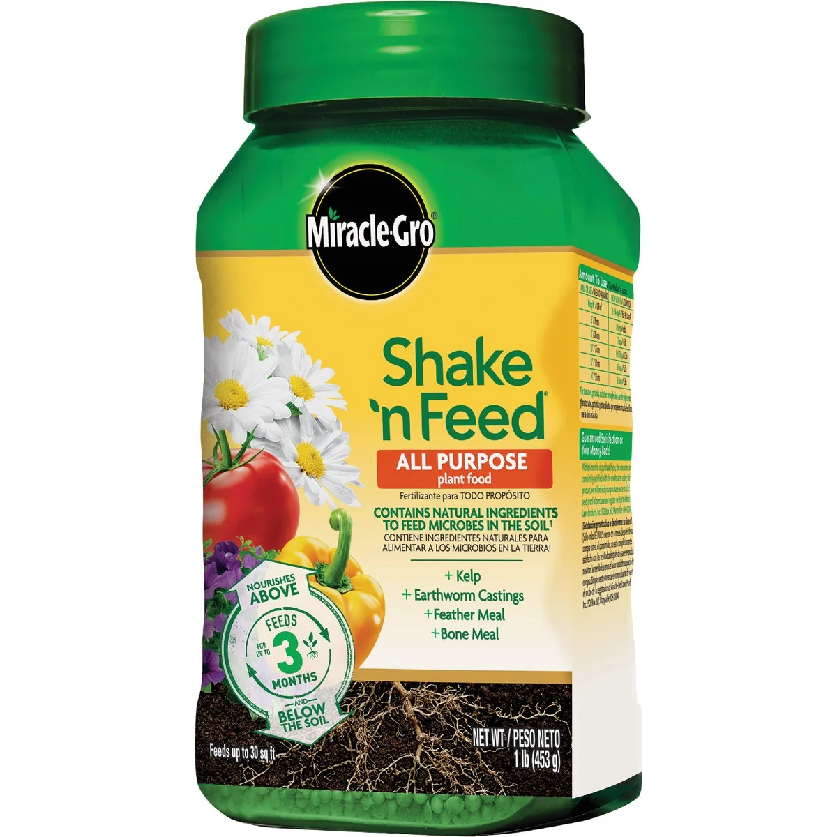 Optimized -Gro Shake N’ Feed 1.5 Lb. 12-4-8 All-Purpose Dry Plant Food Fine