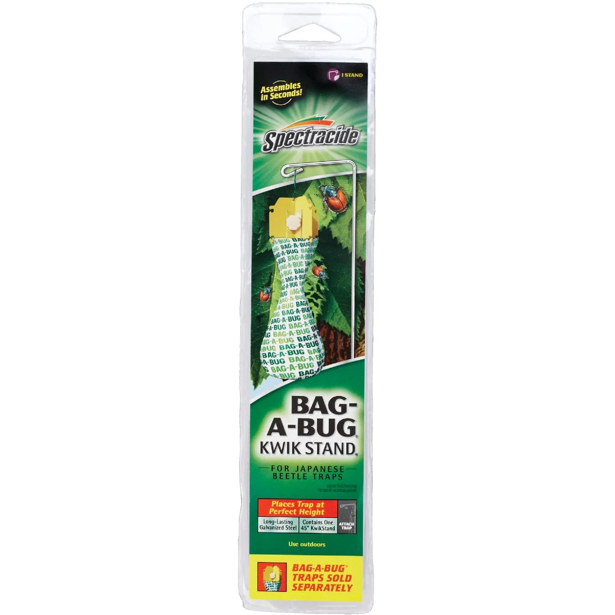 Recyclable Spectracide Bag-A-Bug 45 In. Galvanized Steel Kwik Stand For Japanese Beetle Trap Carefully Designed