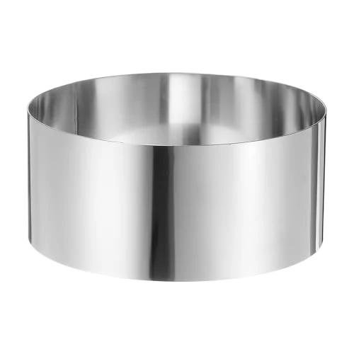 Next-Generation Round Cake Ring 6 x 2.75 Inch Seamless Stainless Steel Pastry Mousse Dessert Ring Mirror Coating for Baking Cooking Making Tool Outstanding