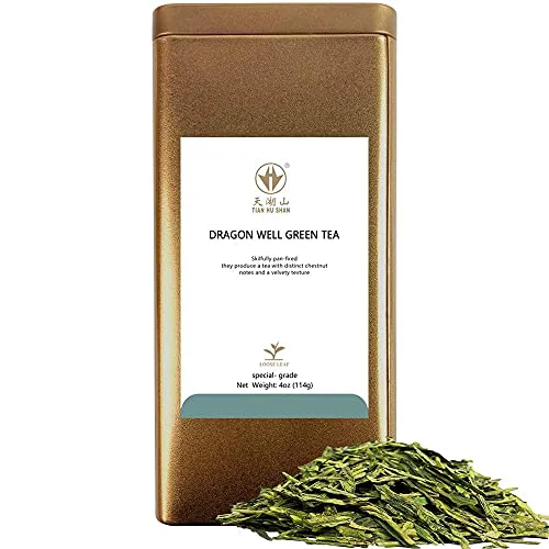Verified Special Grade Chinese LongJing Green Tea Loose Leaf 4oz 4 Ounce Crafted