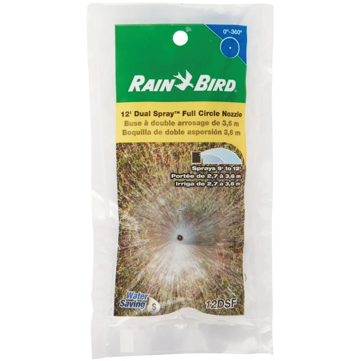 Next-Generation Rain Bird Full Circle Dual Spray Pop-Up Spray Nozzle Lightweight