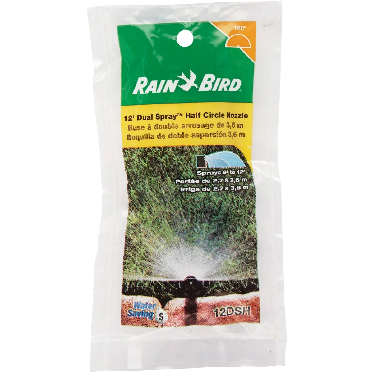 Trendy Rain Bird Half Circle Dual Spray Pop-Up Spray Nozzle Lightweight