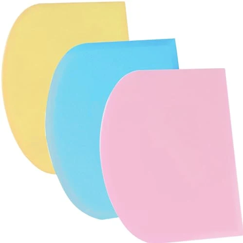 Smooth Dough Scraper Bench Scraper 3 Count Superior