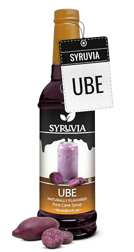 Trendy Ube Syrup Naturally Flavored Syrup for Drinks 25.4 Fl Oz Genuine