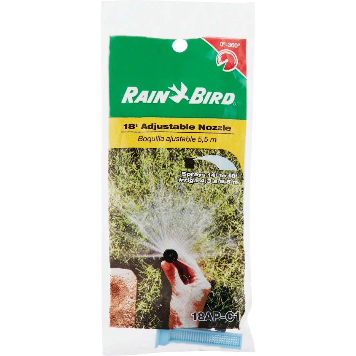 Efficient Rain Bird 330 Deg. 18 Ft. Radius Spray Head Nozzle Convenient