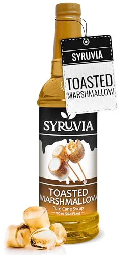Optimized Coffee Syrup Toasted Marshmallow Flavored Syrup for Drinks 25.4 Fl Oz Functional