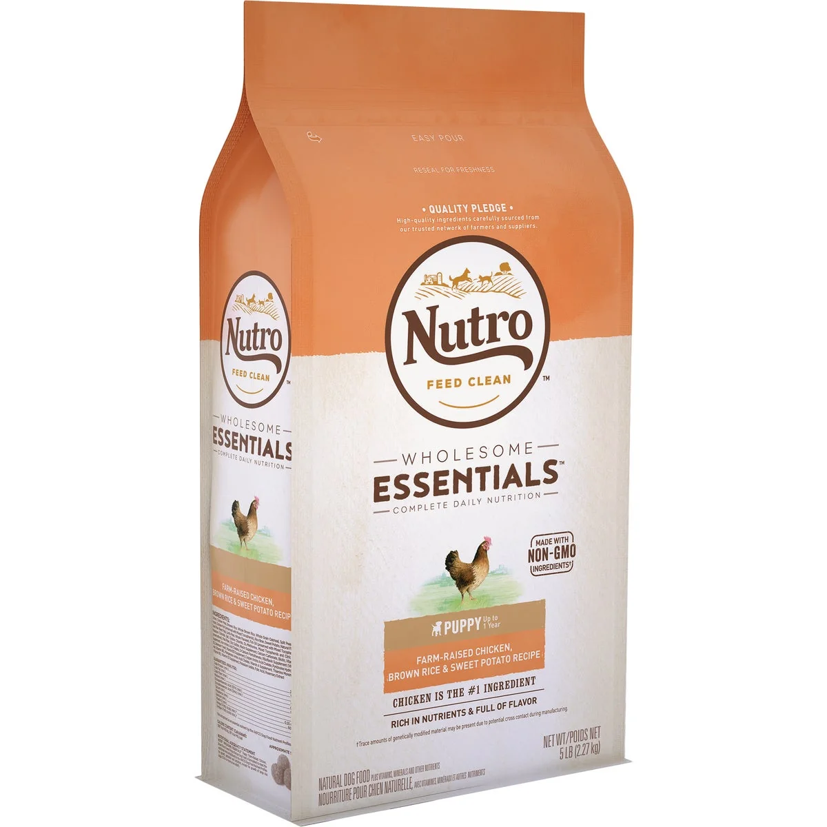 User-Friendly Nutro Wholesome Essentials 5 Lb. Chicken Brown Rice Sweet Potato Dry Puppy Food Natural