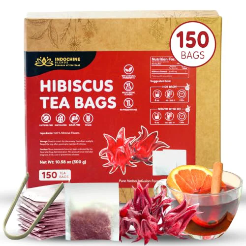Fashionable Hibiscus Tea Bags 150 Count Trendy