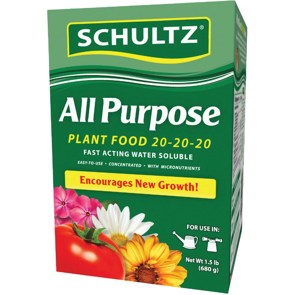 Optimized Schultz 1.5 Lb. 20-20-20 All Purpose Fast Acting Water Soluble Plant Food Minimalist