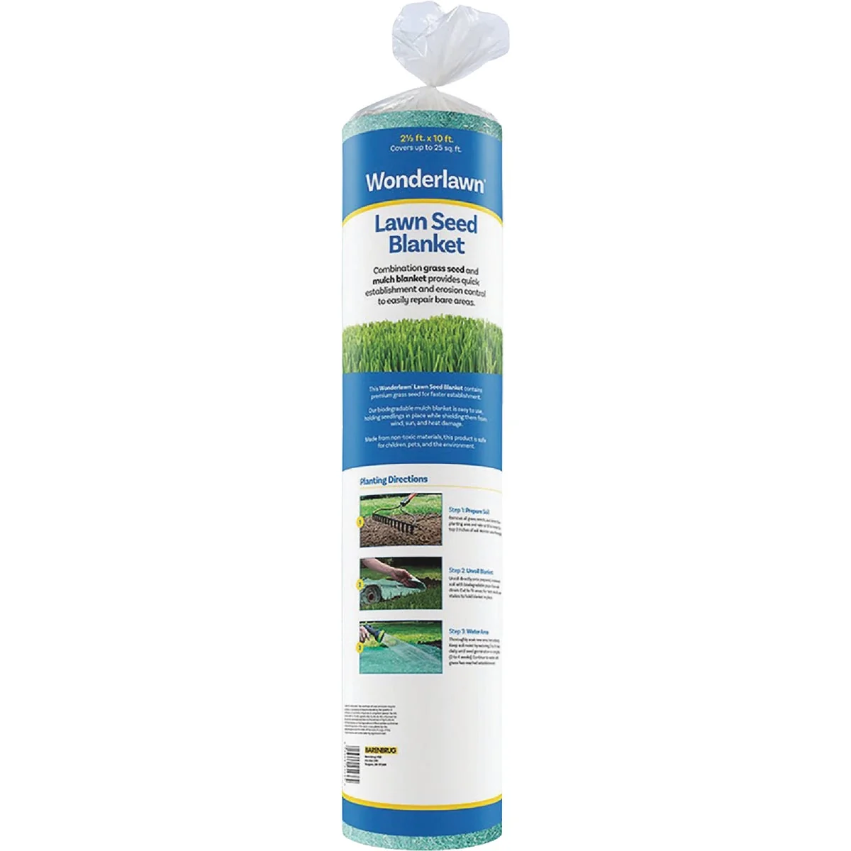 Reusable Wonderlawn 25 Sq. Ft. Northern Mix Lawn Seed Blanket Grass Patch Repair Next-Generation