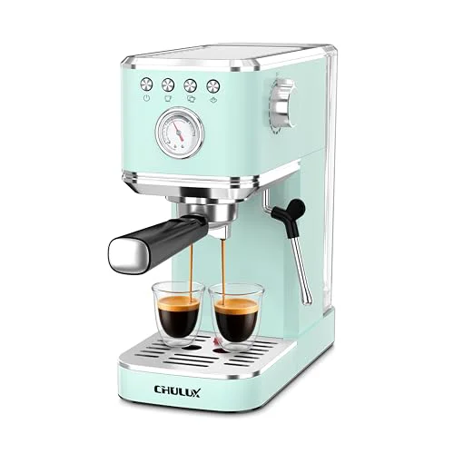 Flexible Slim Espresso Machine with Milk Frother for Home Latte Trusted