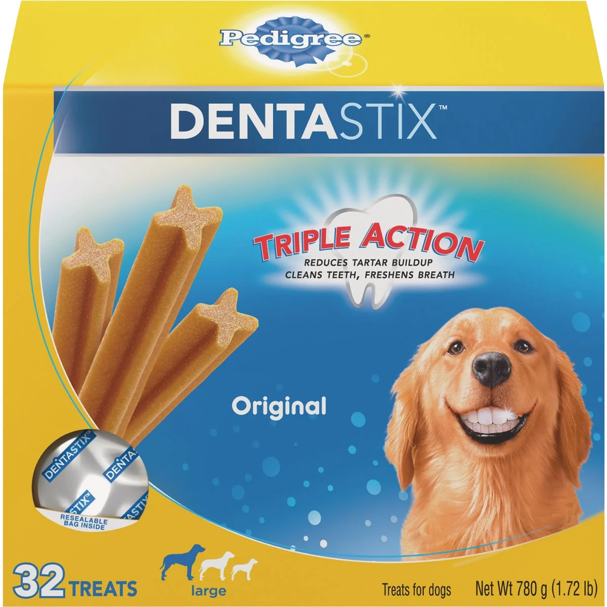 User-Friendly Pedigree Dentastix Large Dog Flavor Dental Dog Treat 32-Pack Comfortable