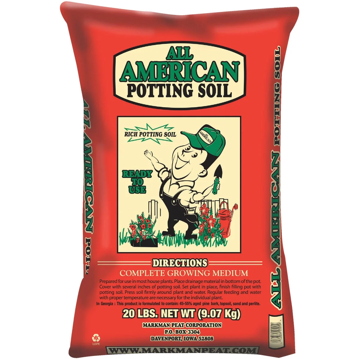 Outstanding All American 20 Lb. All Purpose Potting Soil Safe