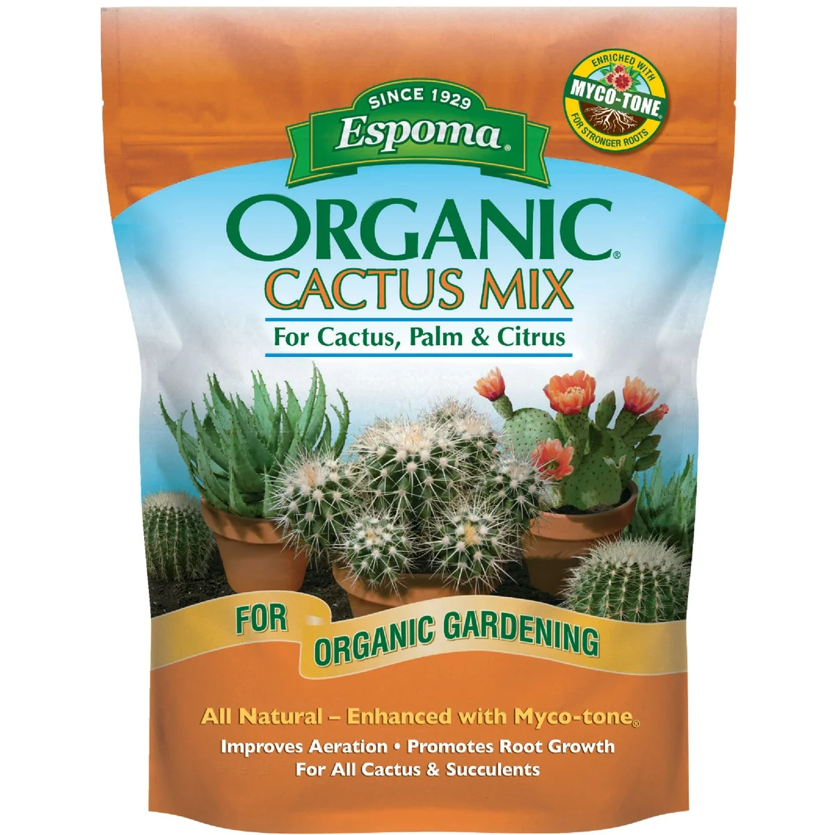Relaxed Espoma Organic 4 Qt. 2.8 Lb. Cactus Succulent Premium Potting Mix Environmentally Friendly