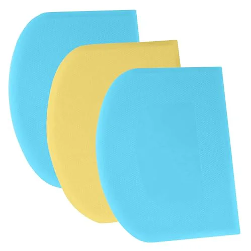 Enhanced Dough Scraper Bench Scraper 3 Count Casual