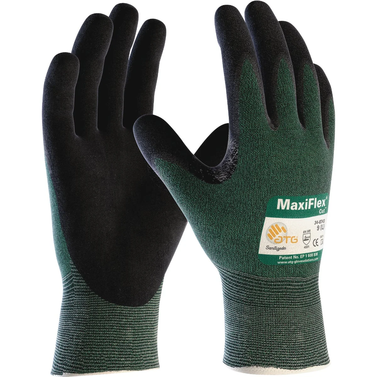 Enhanced MaxiFlex Cut Men’s XL Nitrile Coated Glove Quality