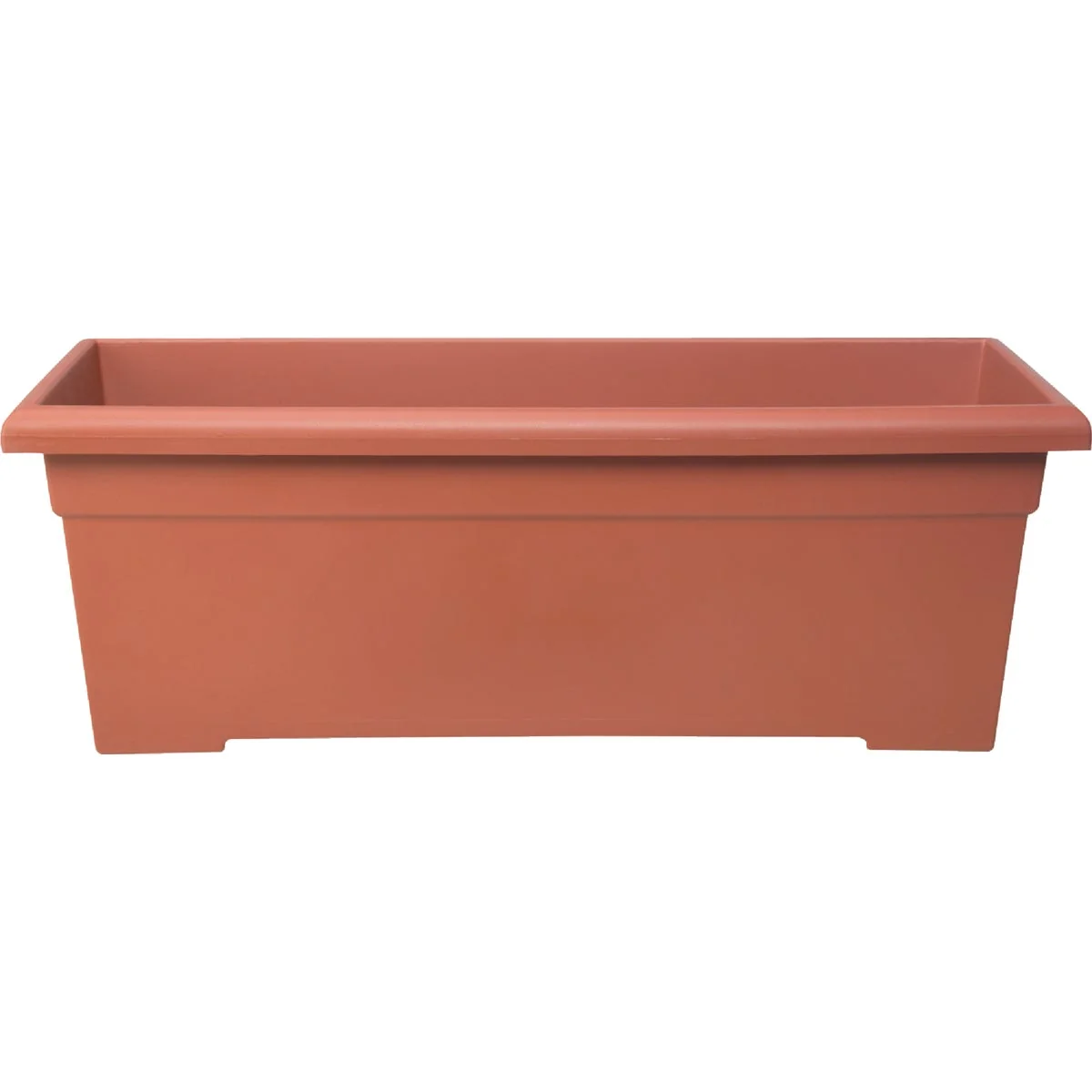 Innovative Myers 28 In. Poly Romana Clay Color Flower Box Original Design