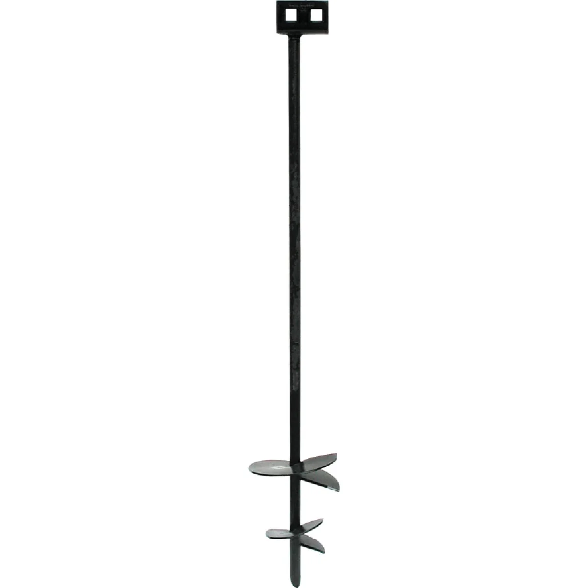 Fashionable Tie Down 4 In. 6 In. x 36 In. Black Iron Double Head Earth Anchor Authentic