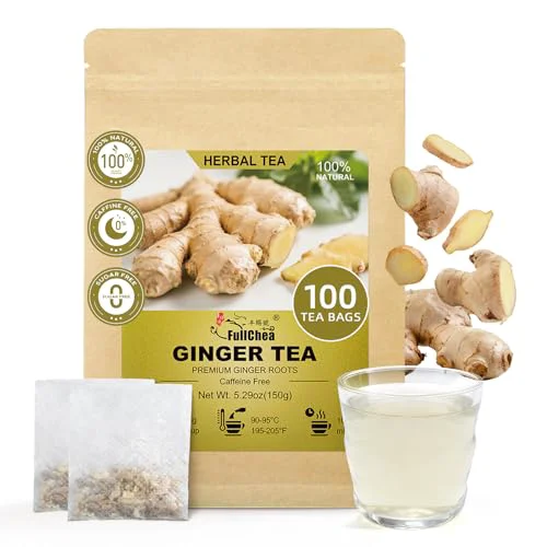 Fine Crafted Ginger Tea Bags 100 Count Consistent
