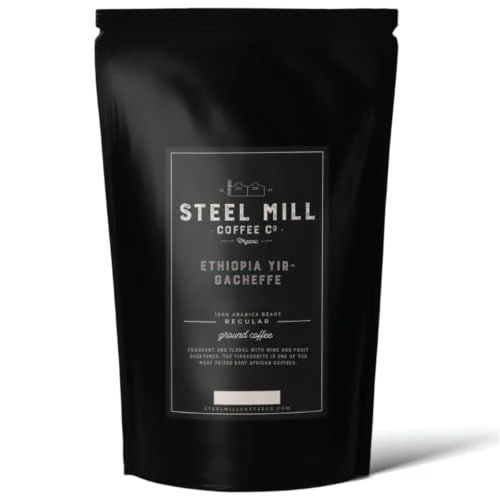 Enhanced Ethiopian Yirgacheffe Medium Roast Whole Bean 12 Ounce Powerful