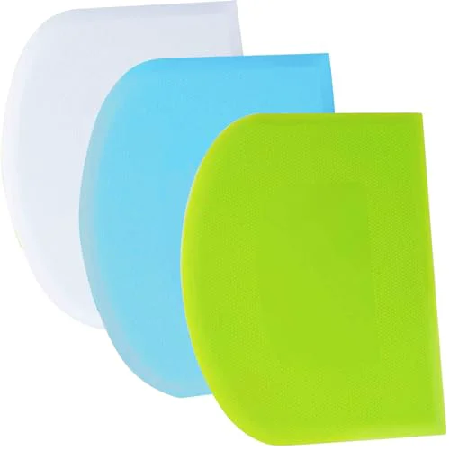 High-Quality Dough Scraper Bench Scraper 3 Count Reusable